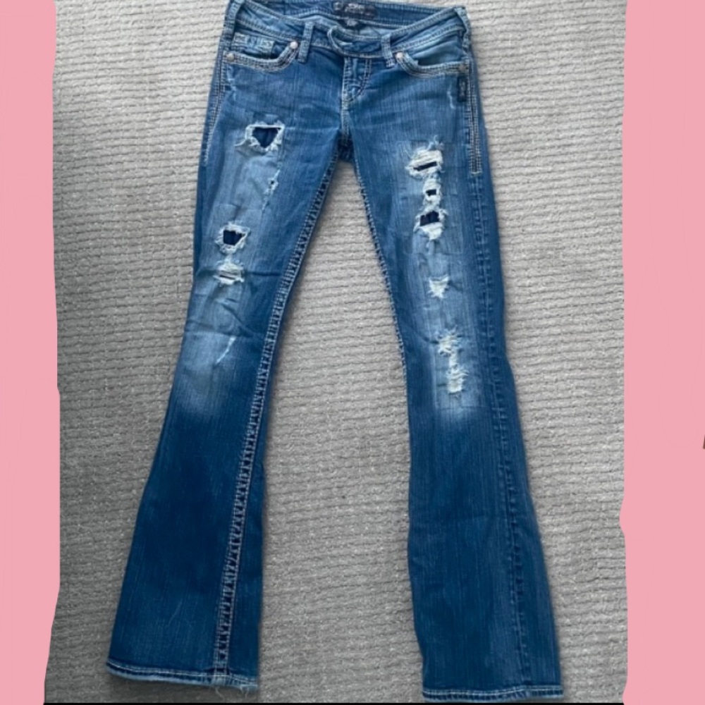 ⚡️Y2K RIPPED BOOTCUT JEANS⚡️